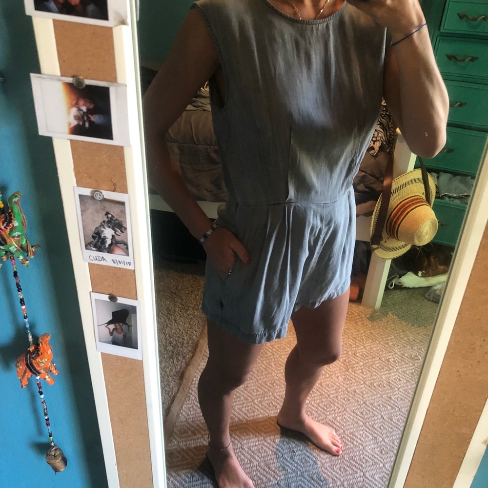 Gray romper